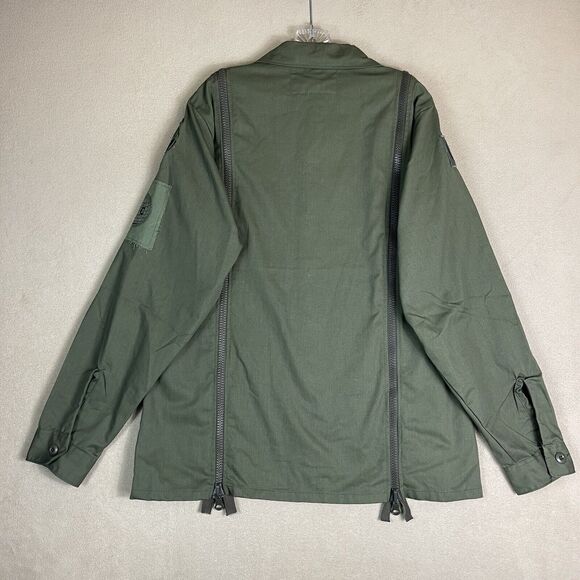 Cross Colours Shaket Mens M Green Army USA Limited Edition Shirt Jacket Adult - Picture 14 of 15